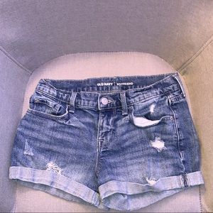 boyfriend jean shorts